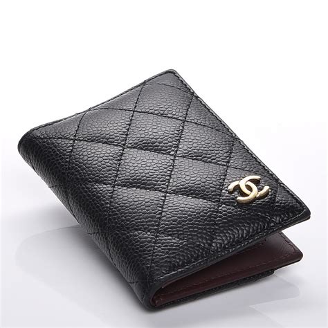 chanel caviar card holder wallet